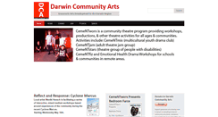 Desktop Screenshot of darwincommunityarts.org.au
