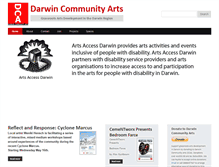 Tablet Screenshot of darwincommunityarts.org.au